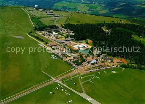 AK / Ansichtskarte Wasserkuppe Rhoen Fliegeraufnahme Naturpark  Kat. Poppenhausen (Wasserkuppe)