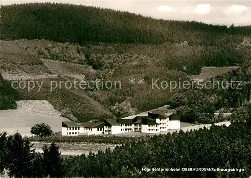 AK / Ansichtskarte Oberhundem Familienferienheim Konrad Adenauer Haus im Rothaargebirge Kat. Kirchhundem