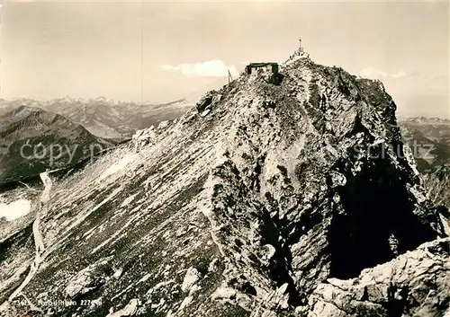 AK / Ansichtskarte Nebelhorn Gebirgspanorama Allgaeuer Alpen Kat. Oberstdorf