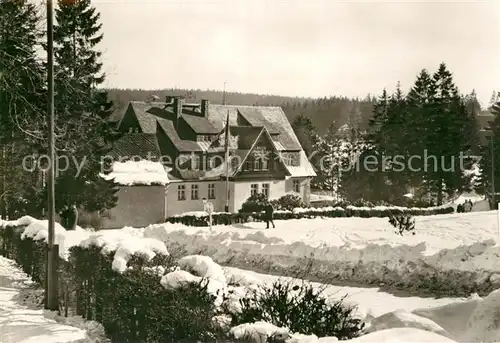 AK / Ansichtskarte Oberbaerenburg Baerenburg FDGB Erholungsheim Arno Lade im Winter