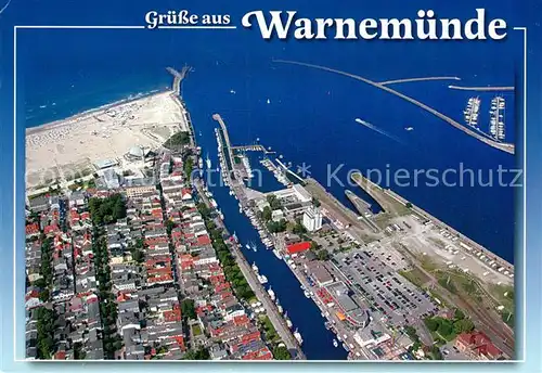 AK / Ansichtskarte Warnemuende Ostseebad Fliegeraufnahme Kat. Rostock