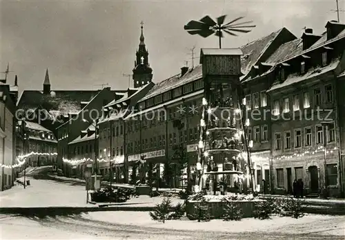 AK / Ansichtskarte Schneeberg Erzgebirge zur Weihnachtszeit Kat. Schneeberg