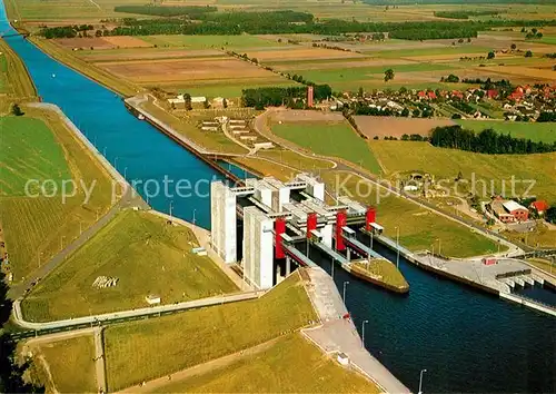 AK / Ansichtskarte Scharnebeck Lueneburg Fliegeraufnahme Schiffshebewerk Kat. Scharnebeck