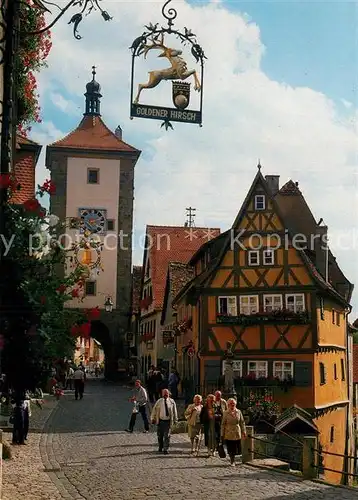 AK / Ansichtskarte Rothenburg Tauber Ploenlein Fachwerk Kat. Rothenburg ob der Tauber