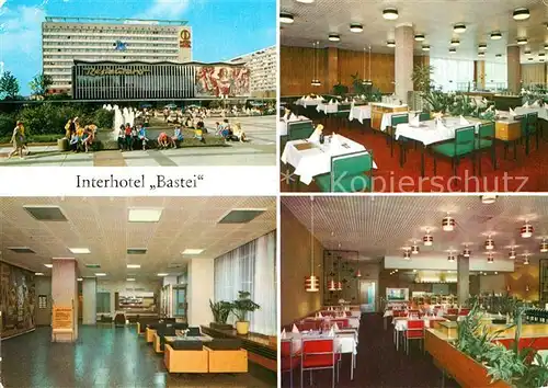 AK / Ansichtskarte Dresden Interhotel Bastei Restaurant Kat. Dresden Elbe