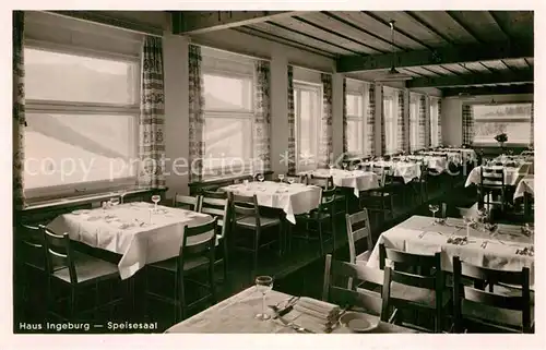 AK / Ansichtskarte Oberjoch Haus Ingeburg Speisesaal Kat. Bad Hindelang