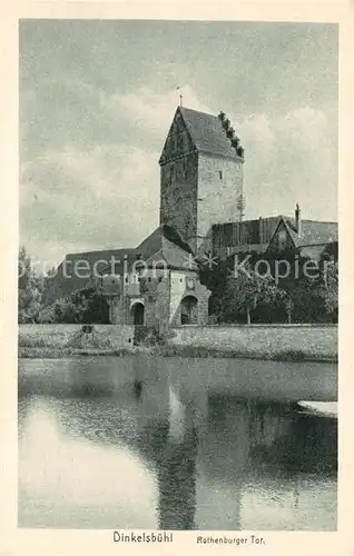 AK / Ansichtskarte Dinkelsbuehl Rothenburger Tor  Kat. Dinkelsbuehl