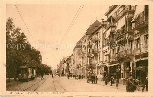 AK / Ansichtskarte Wiesbaden Rheinstrasse Kat. Wiesbaden