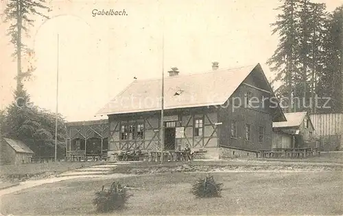 AK / Ansichtskarte Gabelbach Thueringen Gabelbachhaeuschen Kat. Langewiesen