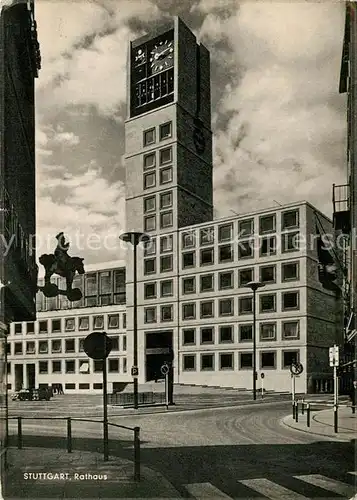 AK / Ansichtskarte Stuttgart Rathaus Kat. Stuttgart