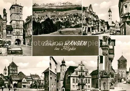 AK / Ansichtskarte Wangen Allgaeu Stadttor Panorama Ortsmotive Kat. Wangen im Allgaeu