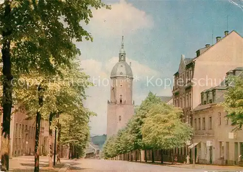 AK / Ansichtskarte Annaberg Buchholz Erzgebirge Grosse Kirchgasse mit St. Annenkirche Kat. Annaberg