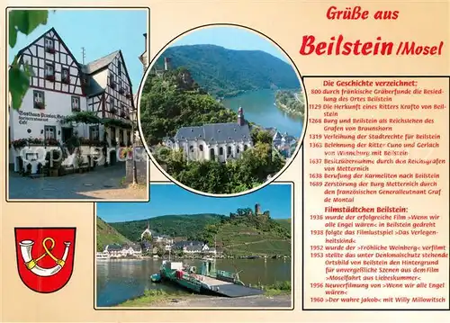 AK / Ansichtskarte Beilstein Mosel Moselpartie Faehrenanlegestelle  Kat. Beilstein