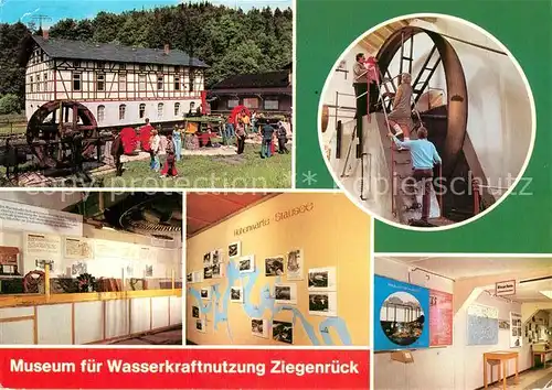 AK / Ansichtskarte Ziegenrueck Museum fuer Wasserkraftnutzung 