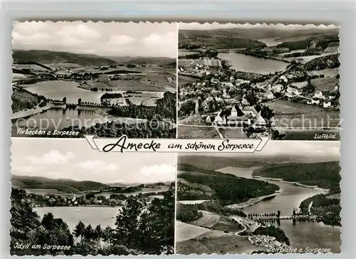 AK / Ansichtskarte Amecke %fa Vorbecken Sorpesee Zeltplatz Kat. Sundern (Sauerland)