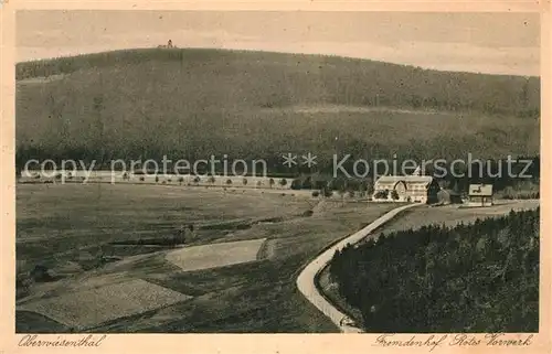 AK / Ansichtskarte Oberwiesenthal Erzgebirge Fremdenhof Rotes Vorwerk Kat. Oberwiesenthal