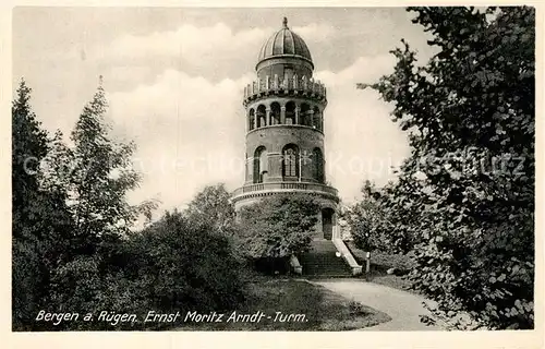 AK / Ansichtskarte Bergen Ruegen Ernst Moritz Arndt Turm Kat. Bergen