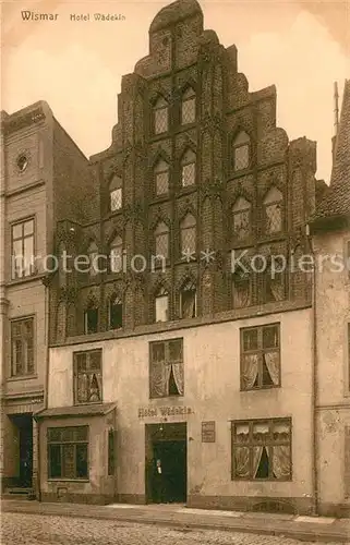 AK / Ansichtskarte Wismar Mecklenburg Hotel Waedekin