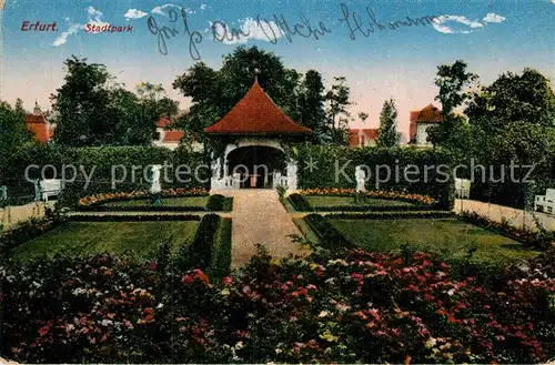 AK / Ansichtskarte Erfurt Stadtpark Kat. Erfurt