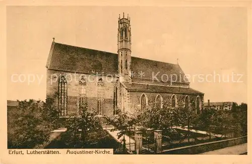 AK / Ansichtskarte Erfurt Lutherstaetten Augustiner Kirche Kat. Erfurt