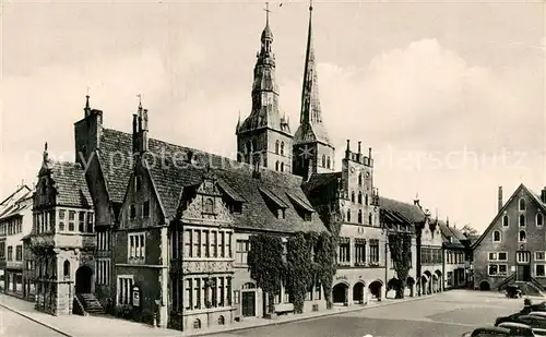 AK / Ansichtskarte Lemgo Rathaus Nicolaikirche Kat. Lemgo