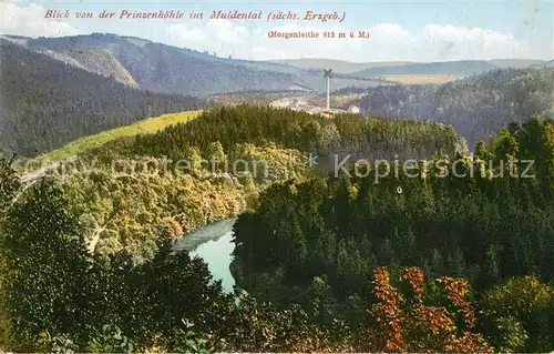 AK / Ansichtskarte Muldenthal Blick von der Prinzenhoehle Kat. Wechselburg