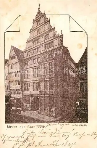 AK / Ansichtskarte Hannover Leibnizhaus Kat. Hannover