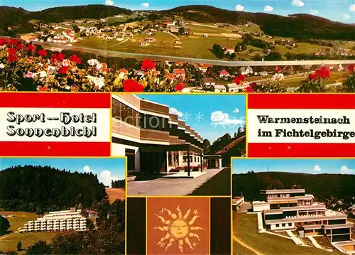 AK / Ansichtskarte Warmensteinach Panorama Sport Hotel Sonnenbichl Kat. Warmensteinach Fichtelgebirge