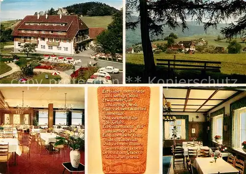 AK / Ansichtskarte Langackern Hotel Gasthof Zum Engel Panorama Kat. Horben