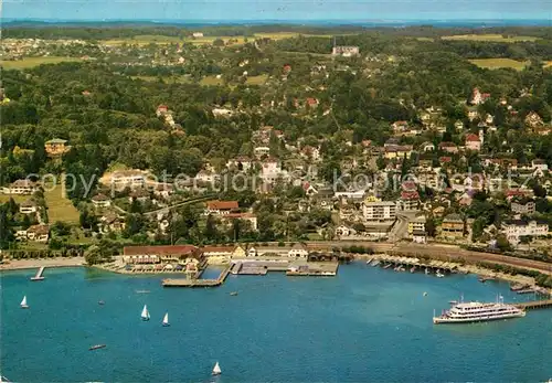 AK / Ansichtskarte Starnberg Fliegeraufnahme mit See und Soecking Kat. Starnberg