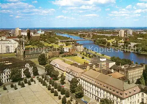 AK / Ansichtskarte Magdeburg Panorama Blick vom Dom Kat. Magdeburg