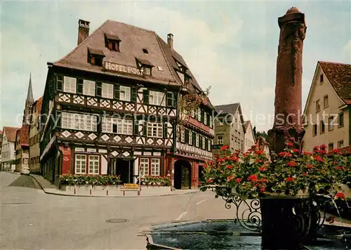 AK / Ansichtskarte Nagold Hotel Post Brunnen Kat. Nagold