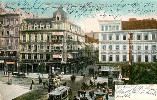 AK / Ansichtskarte Berlin Unter den Linden Ecke Friedrichstrasse  Kat. Berlin