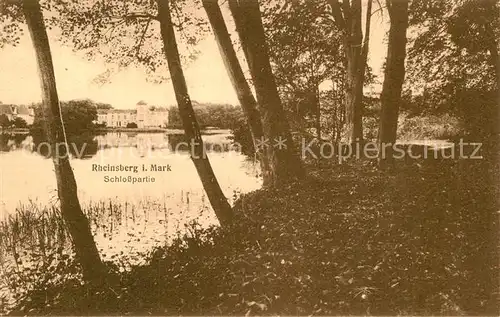 AK / Ansichtskarte Rheinsberg Schlosspartie Kat. Rheinsberg