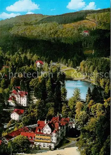 AK / Ansichtskarte Bad Sachsa Harz Kurhaeuser Schmelzteich Kat. Bad Sachsa