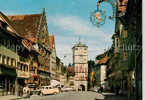 AK / Ansichtskarte Wangen Allgaeu Herrenstrasse mit Ravensburger Tor Kat. Wangen im Allgaeu