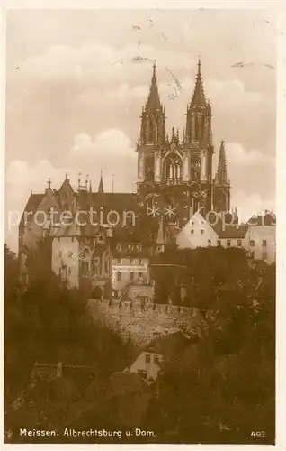 AK / Ansichtskarte Meissen Elbe Sachsen Albrechtsburg Dom  Kat. Meissen