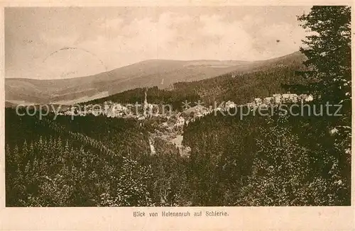 AK / Ansichtskarte Schierke Harz Blick von Helenenruh Kat. Schierke Brocken