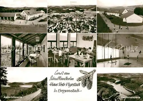 AK / Ansichtskarte Bergneustadt Schullandheim Haus Veste Nyestadt Panorama Turnhalle Speisesaal Kat. Bergneustadt