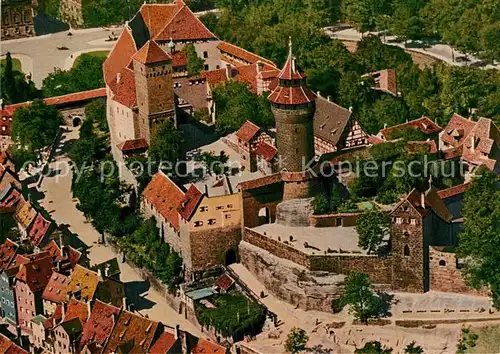 AK / Ansichtskarte Nuernberg Fliegeraufnahme Burg Kat. Nuernberg