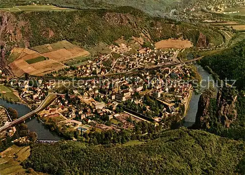 AK / Ansichtskarte Bad Muenster Stein Ebernburg Fliegeraufnahme Kat. Bad Muenster am Stein Ebernburg