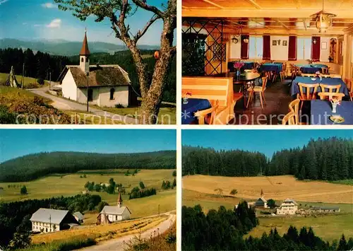 AK / Ansichtskarte Titisee Kirche Panorama Gasthaus Pension Heiligbrunnen Kat. Titisee Neustadt