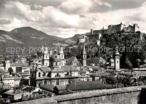 AK / Ansichtskarte Salzburg Oesterreich Burgblick von der Terrasse des Grand Cafe Winkler Kat. Salzburg