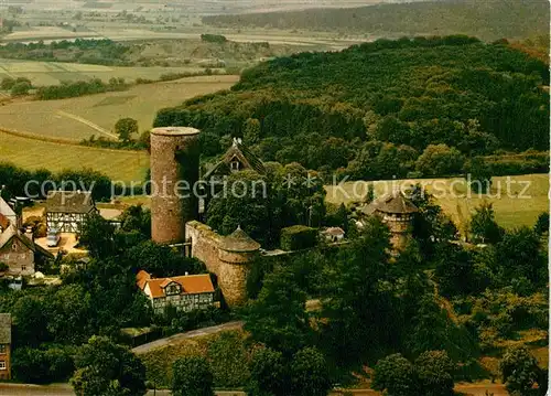 AK / Ansichtskarte Hofgeismar Burghotel Trendelburg Fliegeraufnahme Kat. Hofgeismar