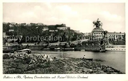 AK / Ansichtskarte Koblenz Rhein Festung Ehrenbreitenstein Kaiser Wilhelm Denkmal Kat. Koblenz