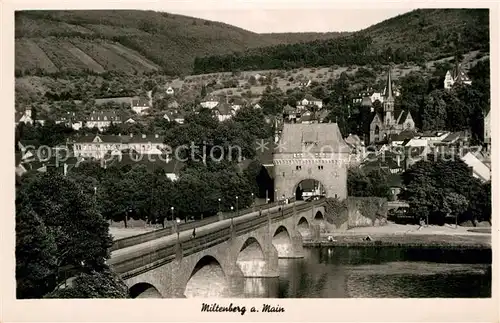 AK / Ansichtskarte Miltenberg Main Mainbruecke mit Tor  Kat. Miltenberg