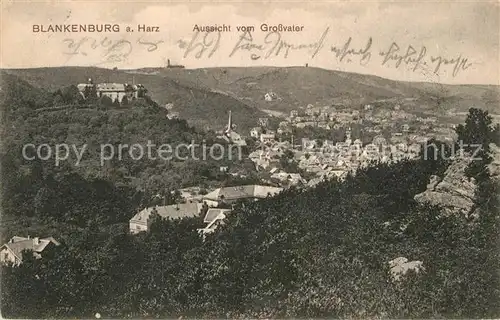 AK / Ansichtskarte Blankenburg Harz Aussicht vom Grossvater  Kat. Blankenburg