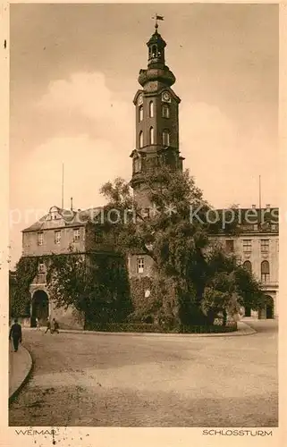 AK / Ansichtskarte Weimar Thueringen Schlossturm  Kat. Weimar