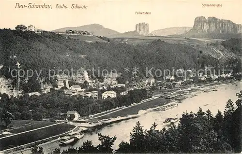 AK / Ansichtskarte Bad Schandau Falkenstein Schrammsteine  Kat. Bad Schandau