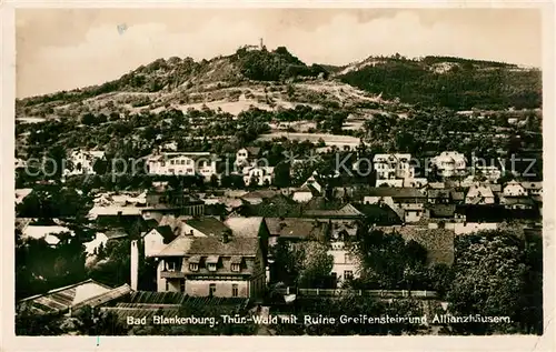 AK / Ansichtskarte Bad Blankenburg Ruine Greifenstein Allianzhaeusern  Kat. Bad Blankenburg